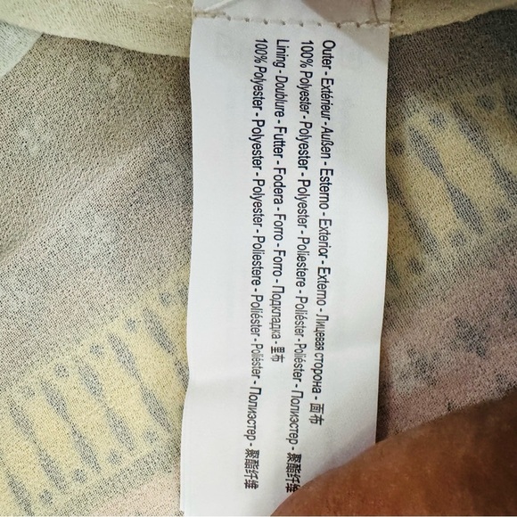 Pink and Yellow Ruffled Wrap Midi Dress - Picture 4 of 6